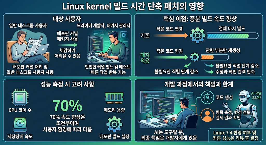 Linux Kernel 빌드 시간 단축 패치의 영향