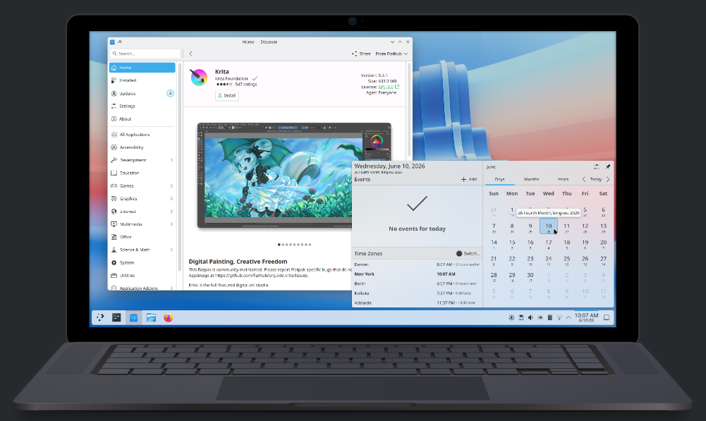 Plasma 6.8 베타, Wayland 다듬고 백업 도구까지 품는다