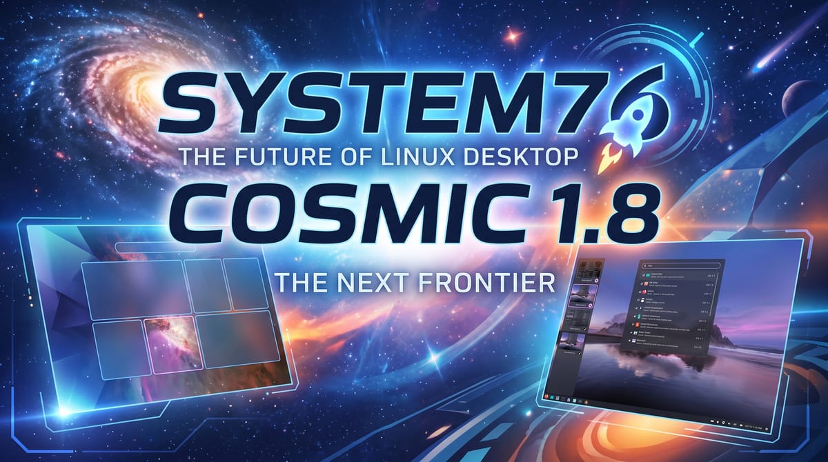 System76의 COSMIC 1.8이 새롭게 공개되었습니다.